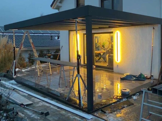 Fachgerechte Montage der Terrassenüberdachung in Bad Salzungen